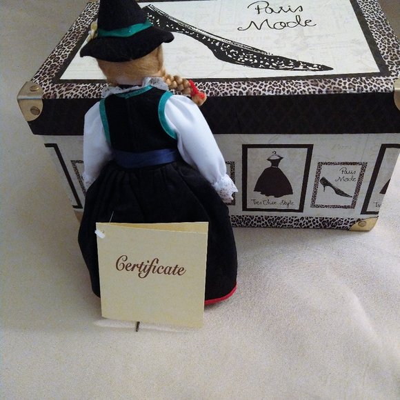 Vntg Original SCHNEIDER Handmade Porcelain Doll Innsbruck Tirol Austria 10 in - Picture 3 of 10